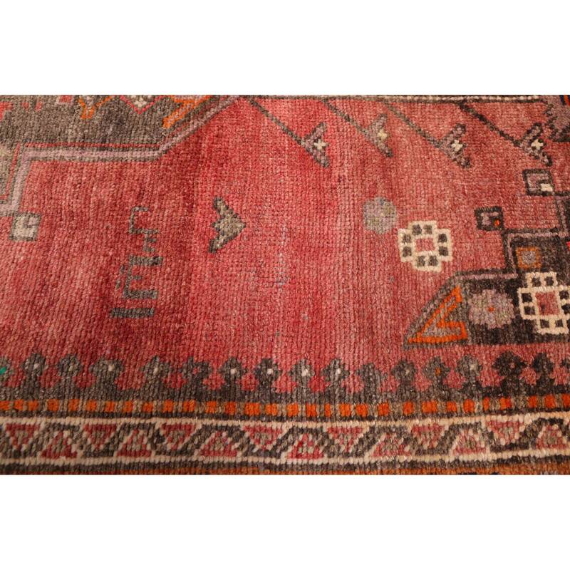 ECARPETGALLERY Hand-knotted Andelz Dark Copper Wool Rug - 3'8 x 8'5