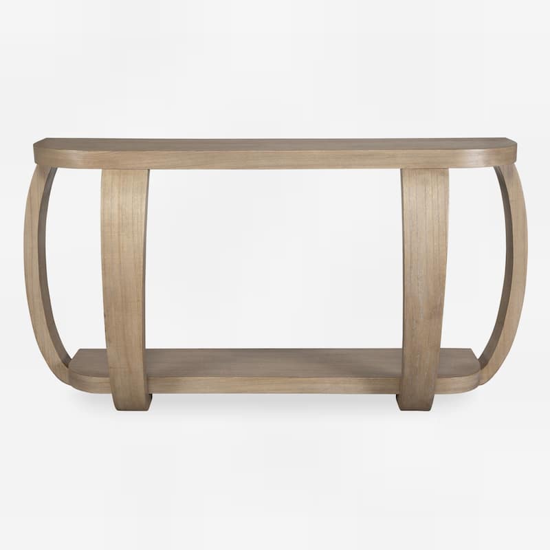 Wooden Console Table - 59.75" - Beige