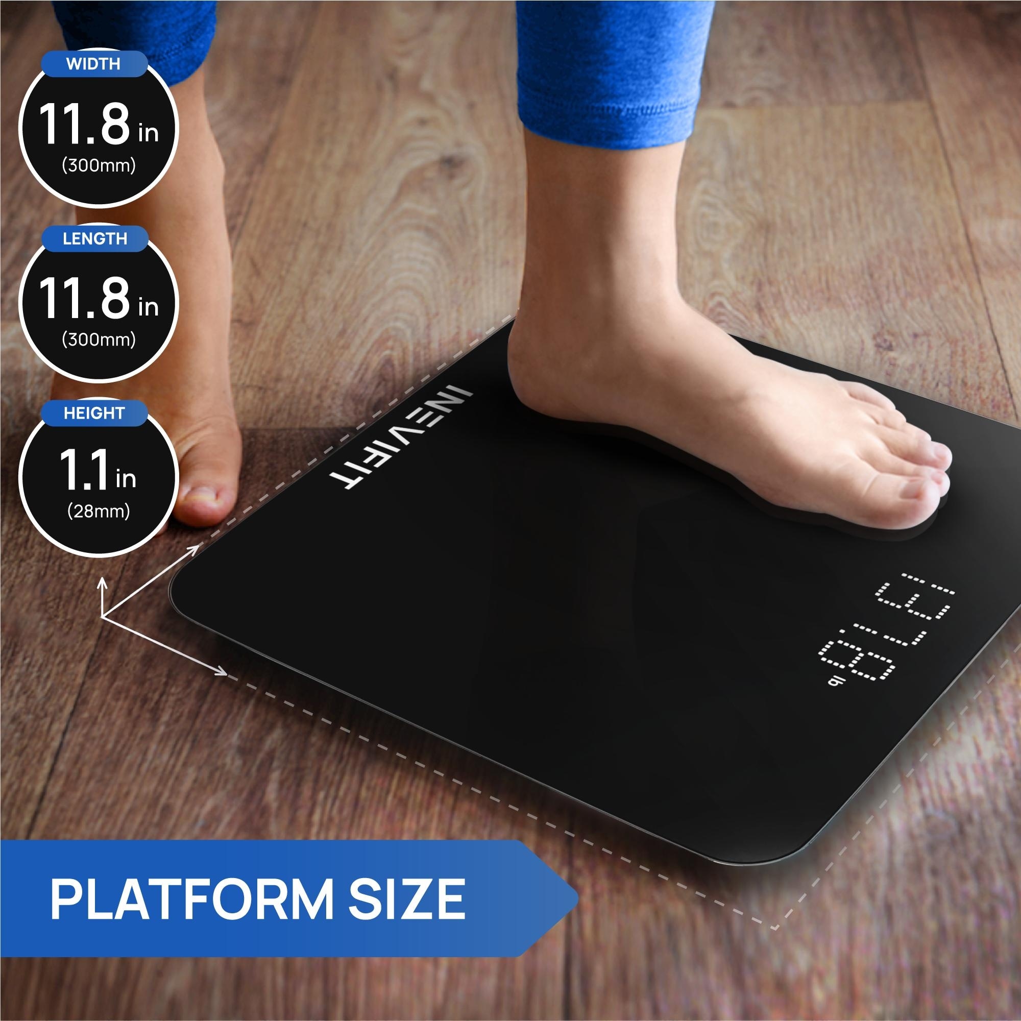 Bathroom Scale Highly Accurate Digital Bathroom Body Scale Measures Weight up to 400 lbs