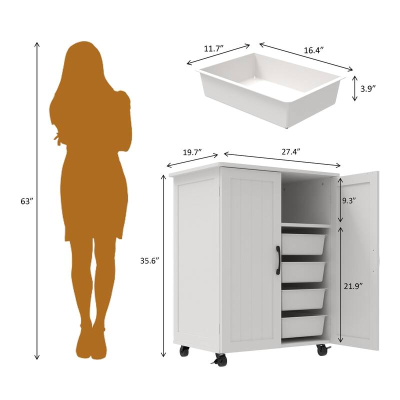 Kitchen Island with Storage on Wheels, Cricut Cart, Small Portable Island, Specialty Coffee Bar Cabinet Buffet Sideboard