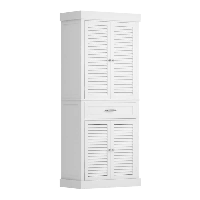Timechee 30"Bathroom Cabinet Storage Cabinet Doors Wooden Floor Cabinet