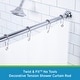 preview thumbnail 15 of 13, Kenney Twist & Fit No Tools Bell End Camlock Tension Shower Curtain Rod, 42-72" - Chrome