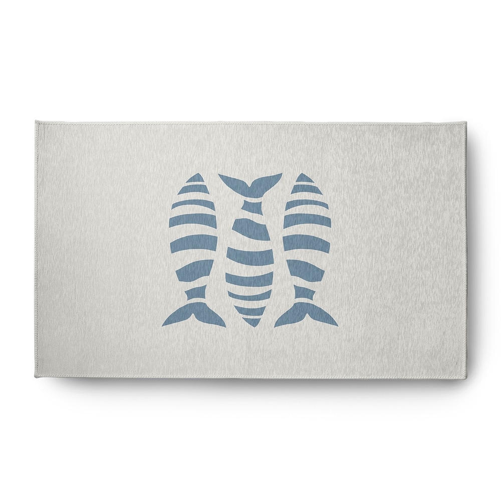 Puzzle Fish Nautical Indoor/Outdoor Rug
