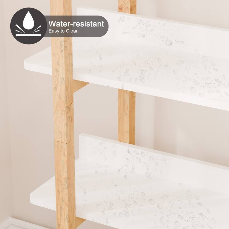 Multifuction Bookcase with Solid Wood Frame