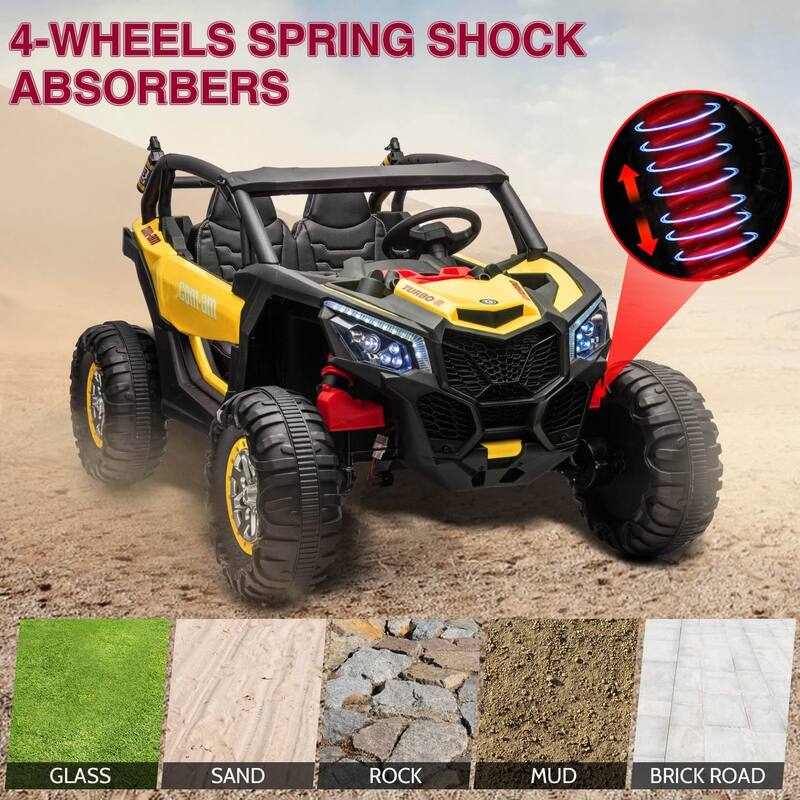 24V 2 Seater Kids Ride on UTV Car w/Remote Control