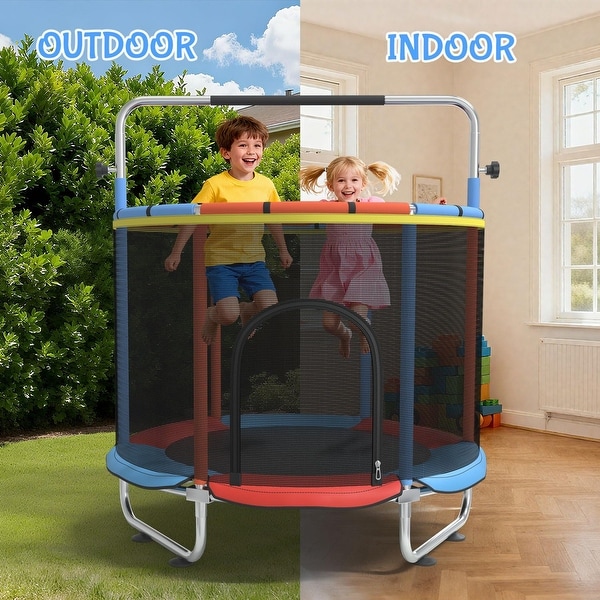 Kids Trampoline, 5FT Adjustable Toddler Trampoline - Bed Bath