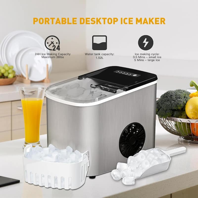 Portable Countertop Ice Maker for Home and RV