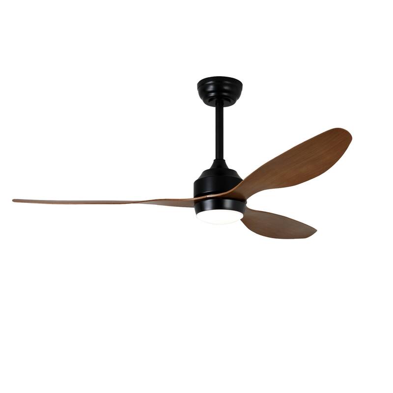 Sofucor 52" Ceiling Fan with Lights Quiet DC Motor 3 ABS Blade 6 Speed Levels,Remote Control,for Patio Living Room,Bedroom
