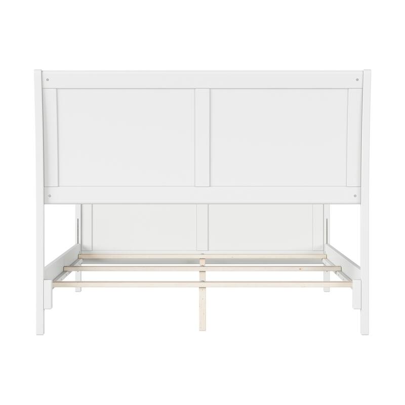 Traditional Sleigh Bed with Turbo Charger - King Size Grey Finish - Curved Headboard Design