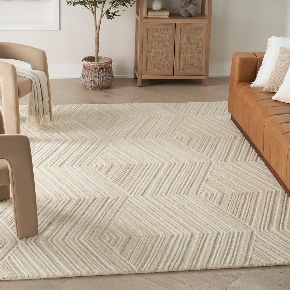 Nourison Graceful Indoor only Geometric Wool Area Rug