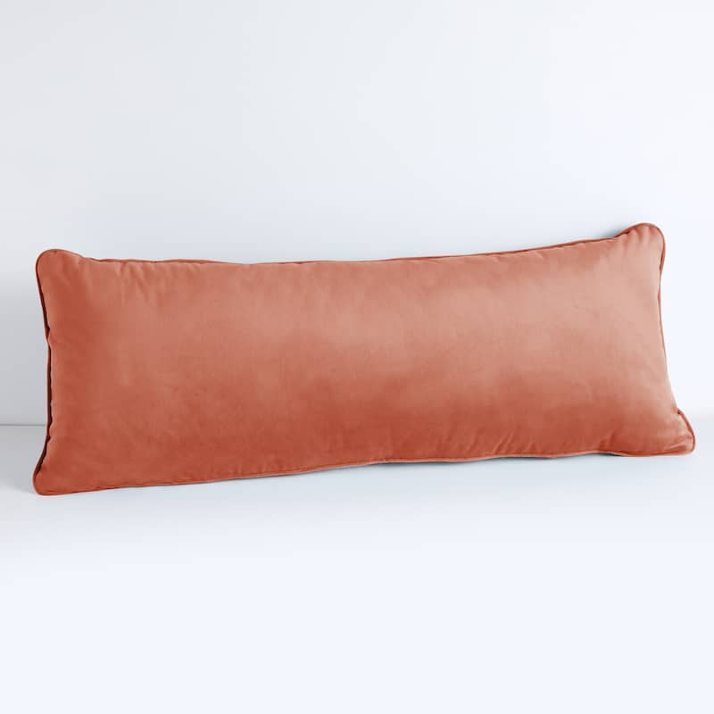 Sorra Home Solid Velvet Indoor Corded Pillow Single
