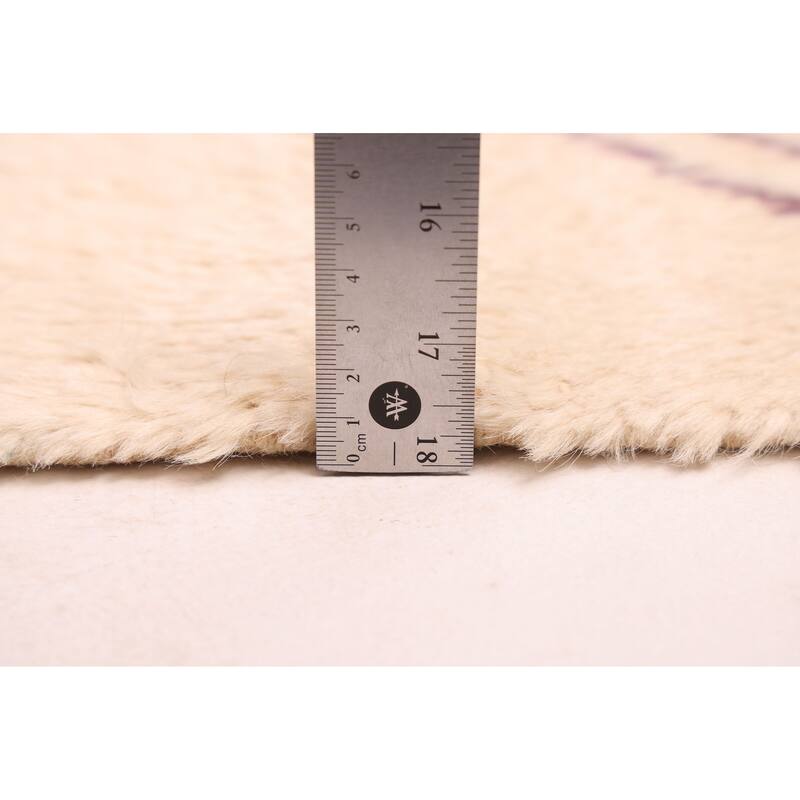 ECARPETGALLERY Hand-knotted Pak Finest Marrakesh Cream Wool Rug - 6'1 x 7'8