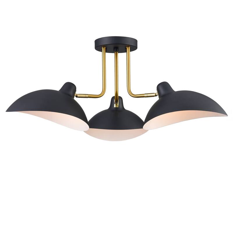 Symi Farmhouse Multi-Directional Ceiling Spot Light Matte Black - Black & Brass - Black & Brass
