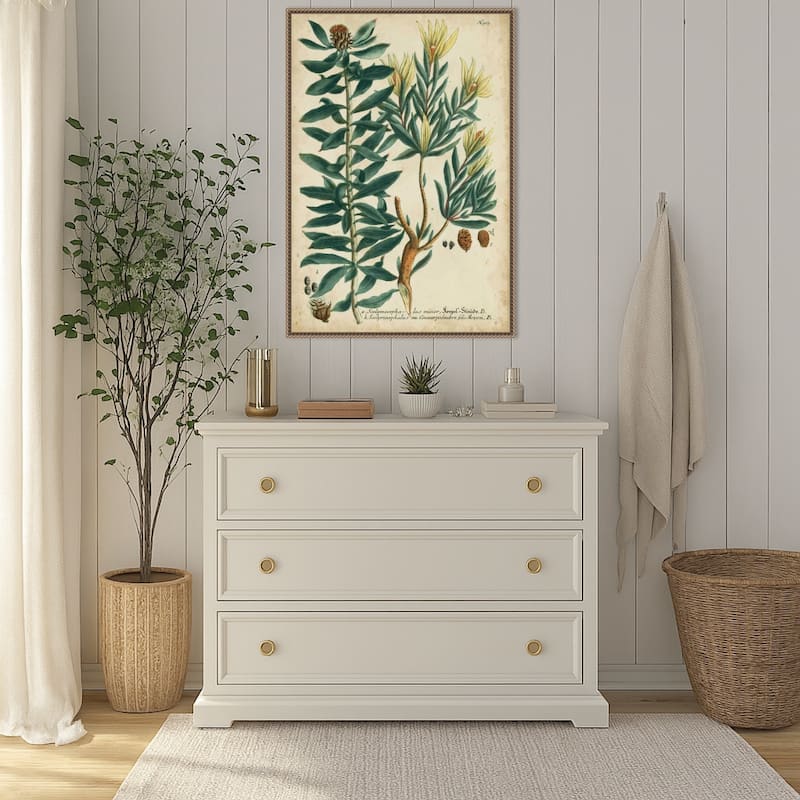 Weinmann Foliage and Fruit No. 4 by Johann Wilhem Weinmann Framed Canvas Wall Art Print