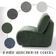 preview thumbnail 38 of 54, 33'' W Swivel Armless Sponge Filling Bean Bag Accent Chair Lounger