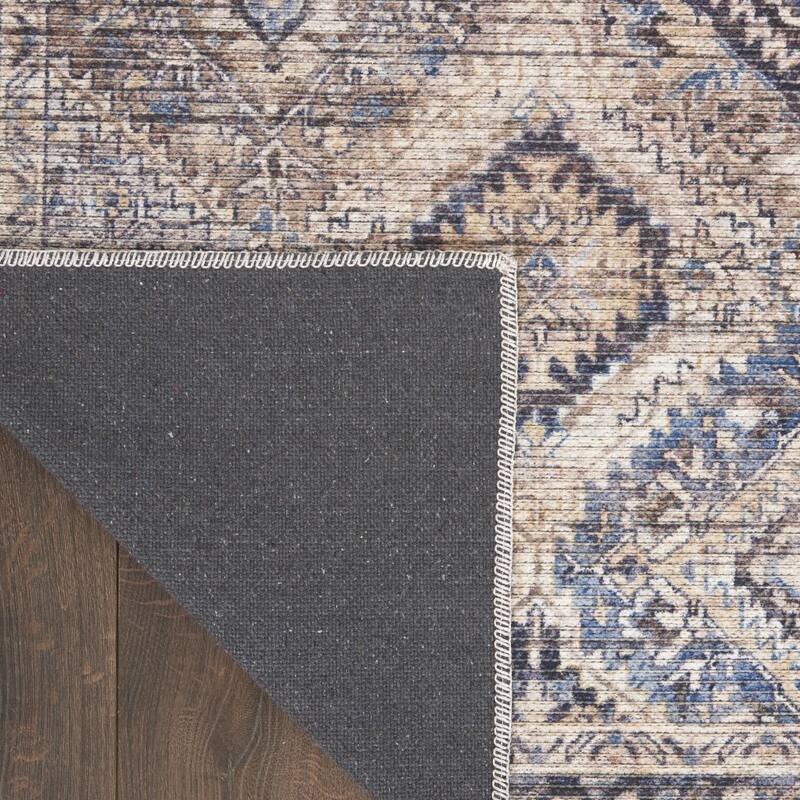 Papih Power Loomed Distressed Floral Area Rug By HomeRoots - 8' Runner