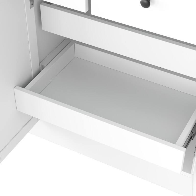 75" Freestanding Buffet with Hutch, Tall Kitchen Pantry Cabinet with Drawers, Shelves and Pull-out Trays for Maximized Storage