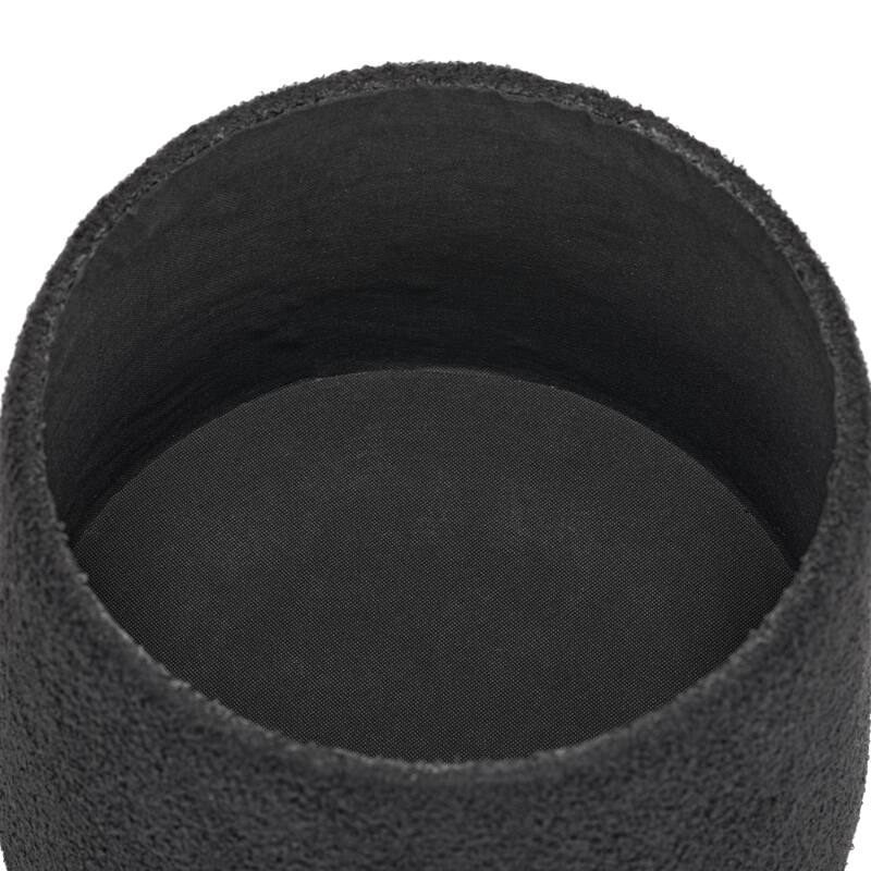 Modern Mushroom Round Ottoman with Storage and Plush Teddy Upholstery