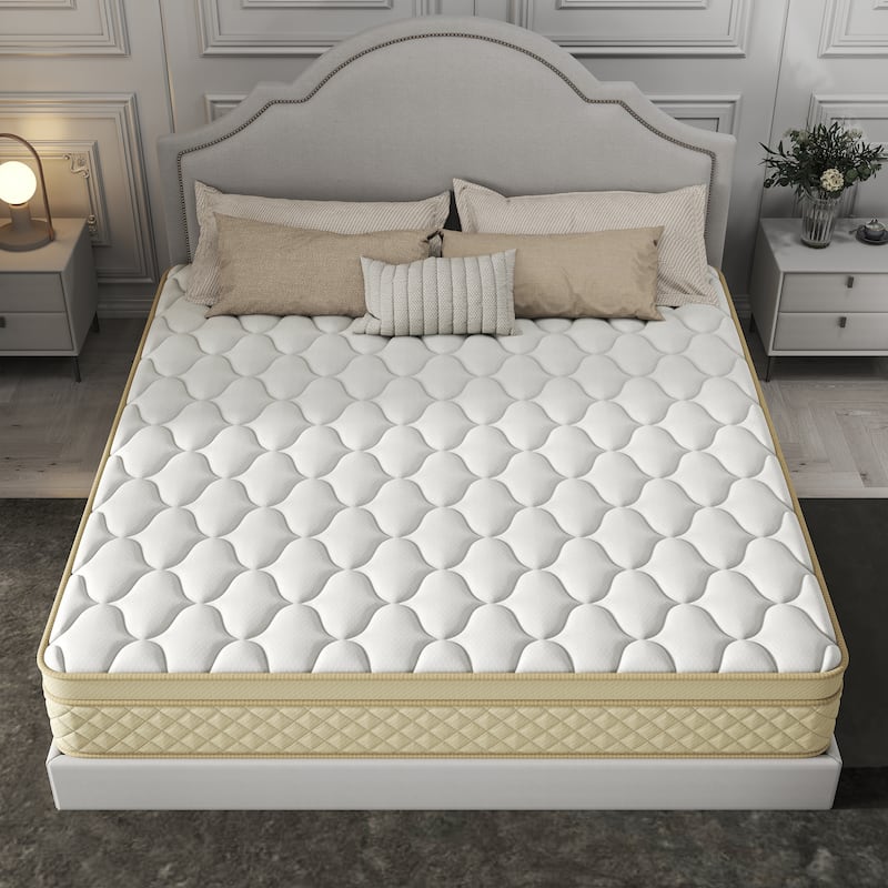 14" Euro Top Medium Memory Foam Hybrid Mattress in a Box