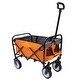 preview thumbnail 59 of 62, Foldable Wagon Cart with Strapping System, Utility Wagon Cart for Camping Shopping Sports Gardeing Fishing All-Terrain Wheels