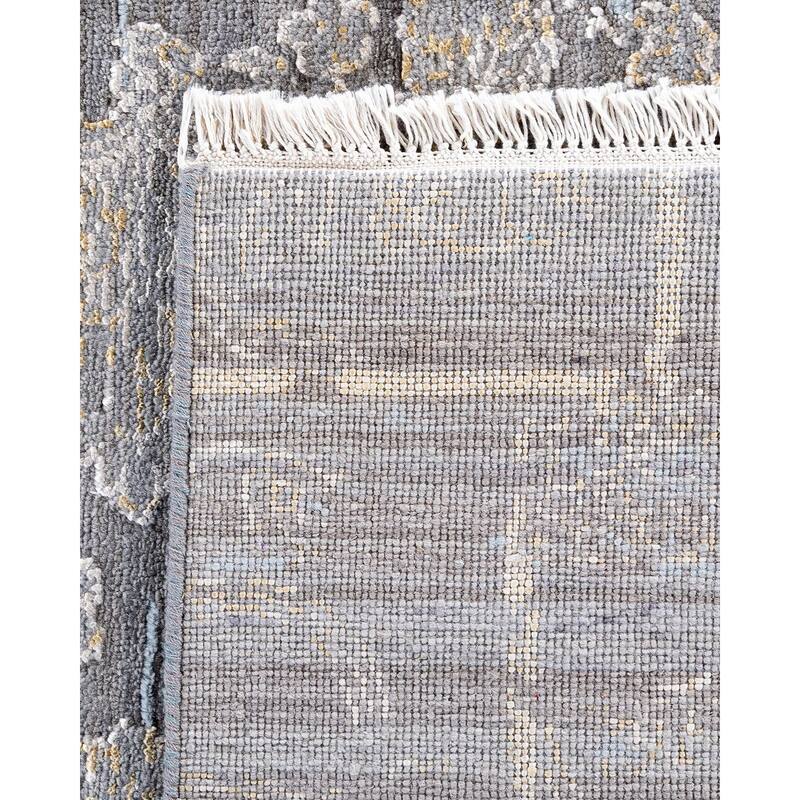 Ikat One-of-a-Kind Hand-Knotted Area Rug, Gray - 8' 1" x 10' 1"