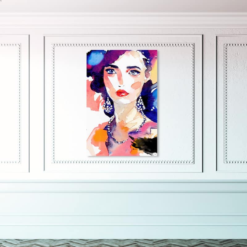 Wynwood Studio Fashion and Glam Mabella III Pink and Modern & Contemporary Wall Art Canvas Print - 45 x 30