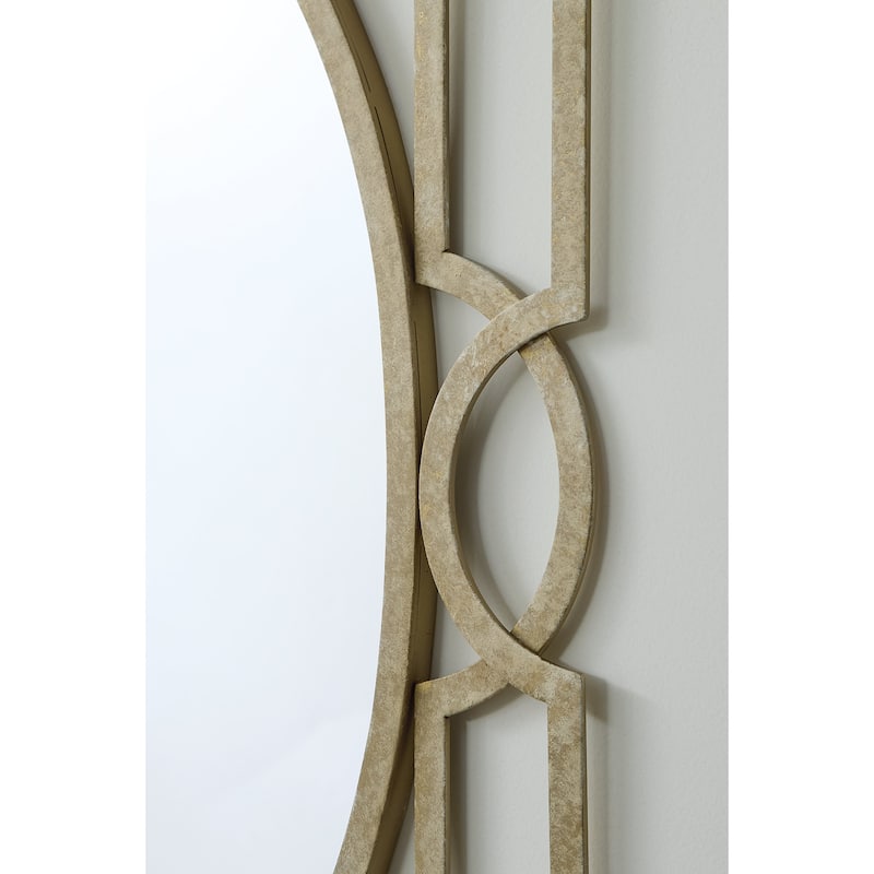 Signature Design by Ashley Fulkmore Antique Gold Accent Mirror - 30" W x 1" D x 40" H