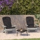 preview thumbnail 20 of 44, Indoor/Outdoor Folding Adirondack Chairs with Cushions - Set of 2 - 30.25"W x 34"D x 37"H Gray