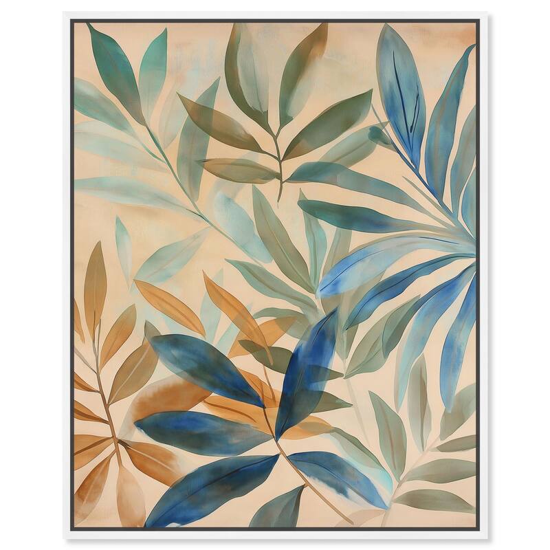 Leaf Labyrinth I Canvas by Art Remedy - White - 24" x 30"