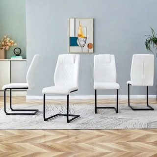 Modern Dining Chairs With Metal Legs Set Of 4 Pieces - Bed Bath ...