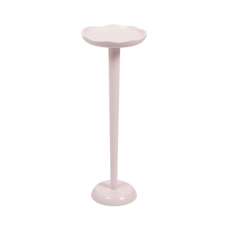 Kate and Laurel Alessia Colored Drink Table - 8x8x22 - Pink