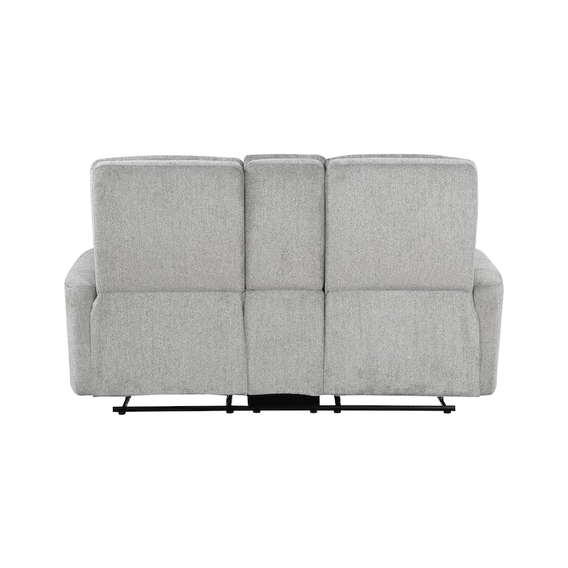 Mandevilla Chenille Manual Double Reclining Loveseat