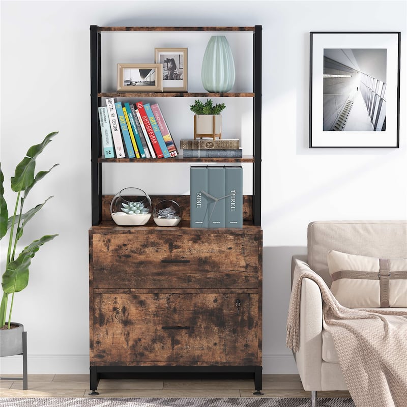 Bookcases with Drawers, Multi-Functional Shelf Units for Collection