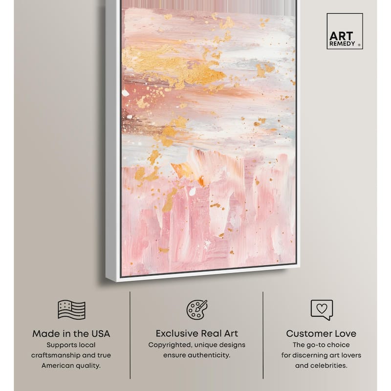 Rose Quartz Canvas by Art Remedy
