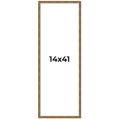 14x41 Frame Gold Kingsley Distressed Solid Wood Picture Frame Width
