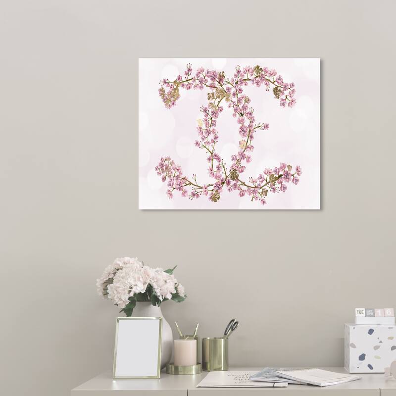 Wynwood Studio 'Sakura Love' Fashion and Glam Wall Art Canvas Print Lifestyle - Pink, White - 24 x 16