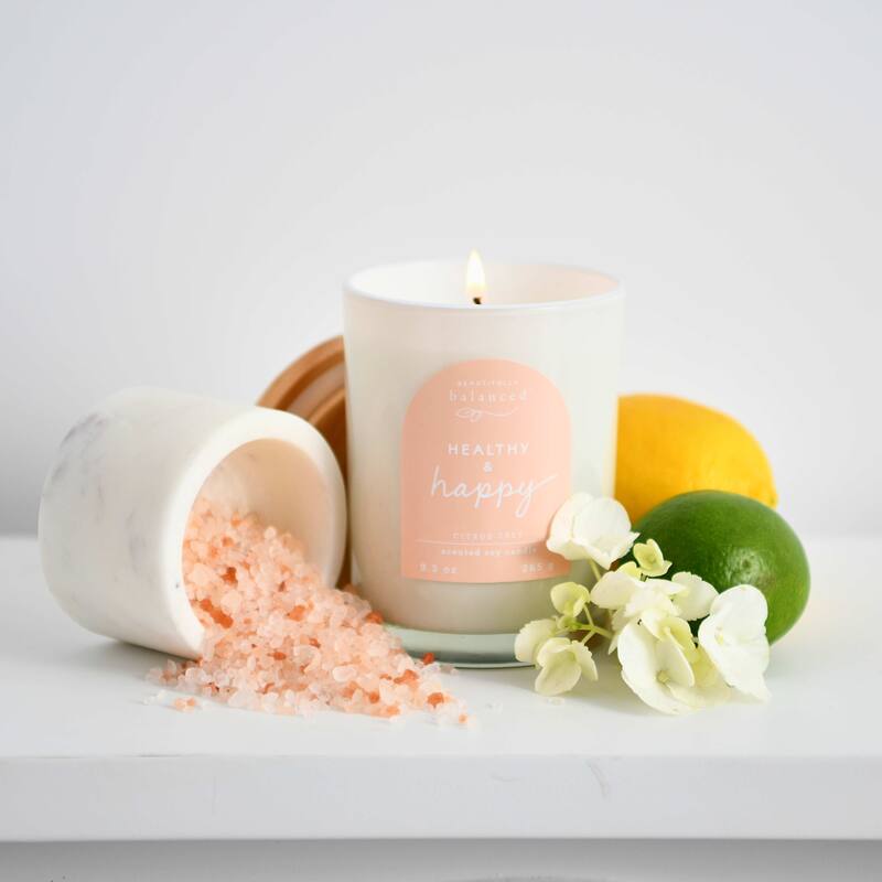 Beautifully Balanced Lidded Glass Scented Candle