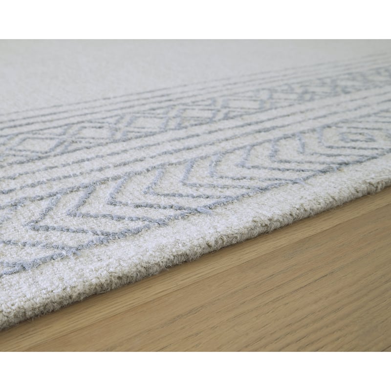 Signature Design by Ashley Azelhurst Blue/Beige 7'8" x 10' Area Rug - 92" W x 120" D x 0.2" H