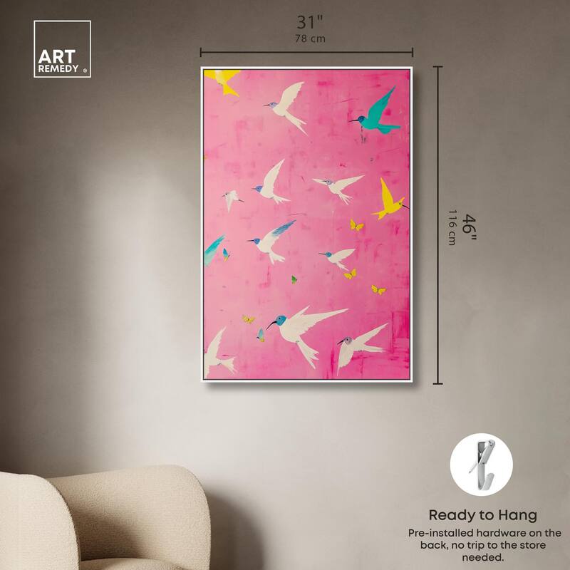 Soaring Sorbet Canvas by Art Remedy