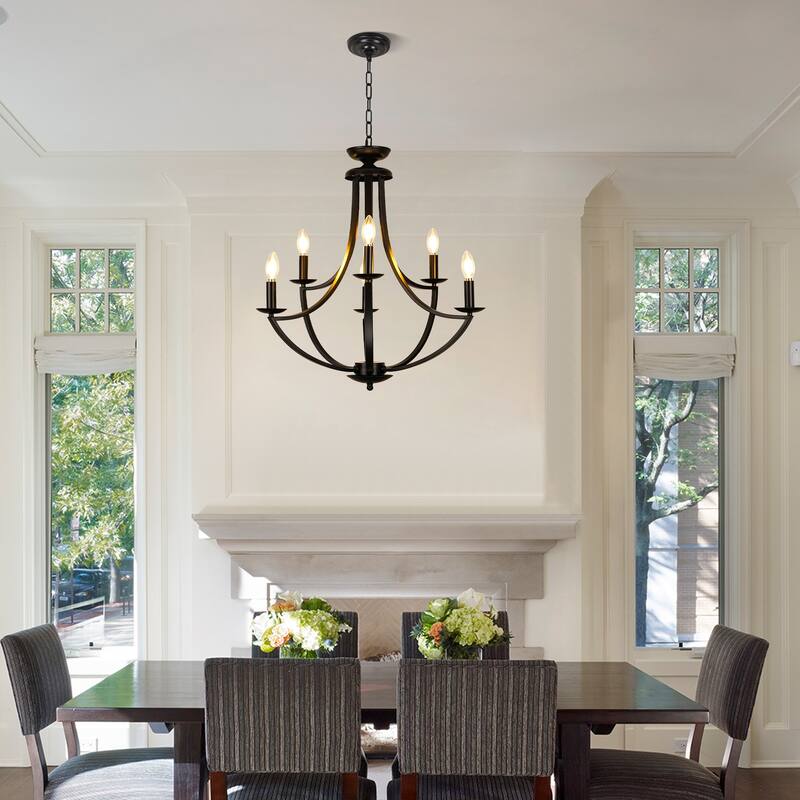 8-light Dimmable Chandelier