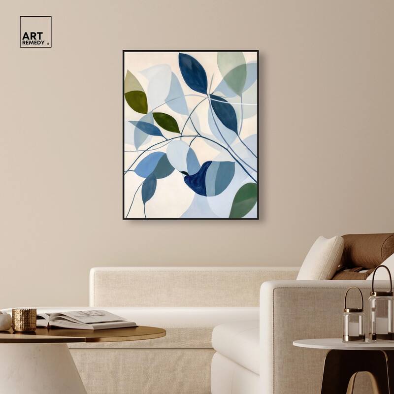 Woven Botanicals I Canvas by Art Remedy