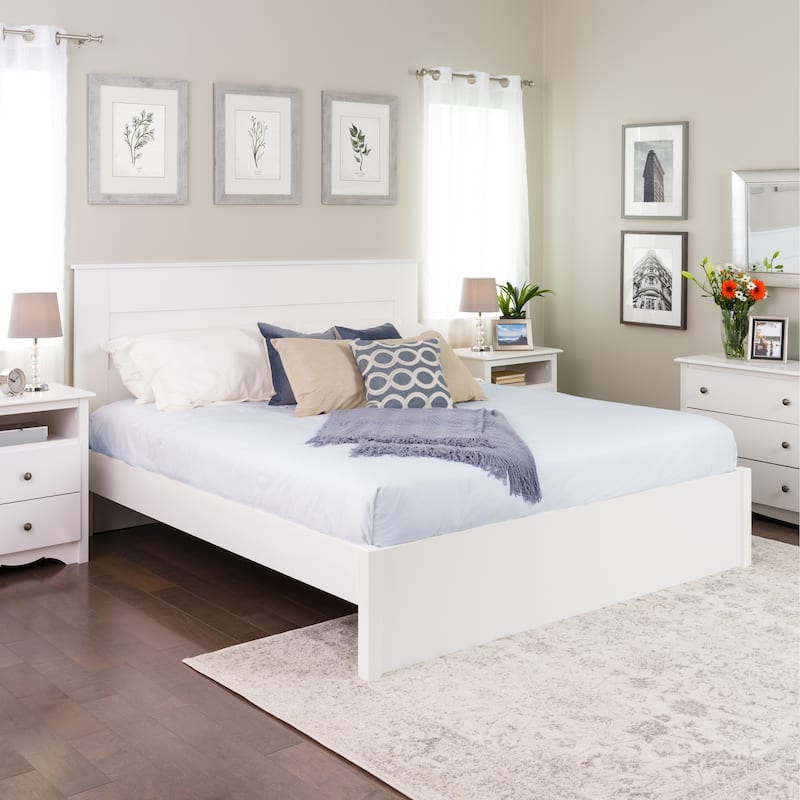 Prepac King 4-post Platform Bed with Optional Drawers