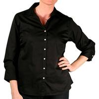 Jockey Misses 3/4 Sleeve Woven Twill Shirt