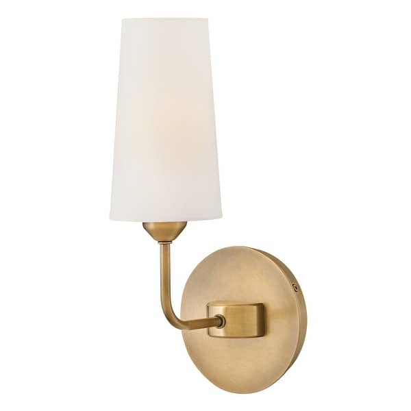 slide 1 of 1, Hinkley Lighting 45000 Lewis 14" Tall Wall Sconce Heritage Brass