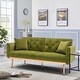 preview thumbnail 12 of 70, Velvet Upholstered Tufted Loveseats Sleeper Sofa With Rose Golden Legs