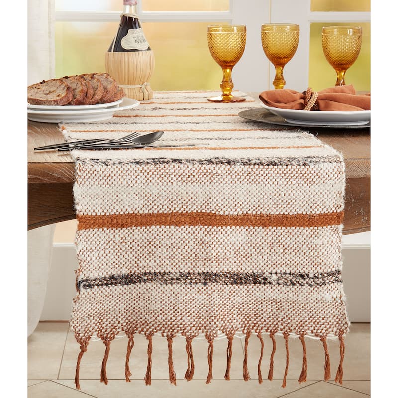 Striped Design Long Table Runner - 16"x72"