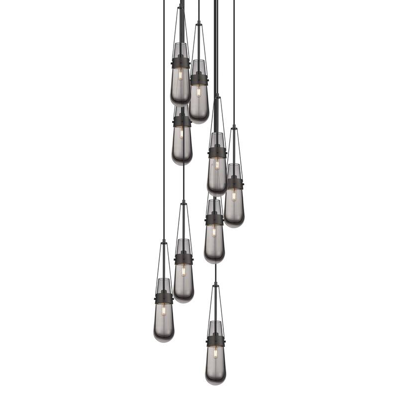 Innovations Lighting 119-452-1P-21-19 Milan Pendant Milan 9 Light 19"