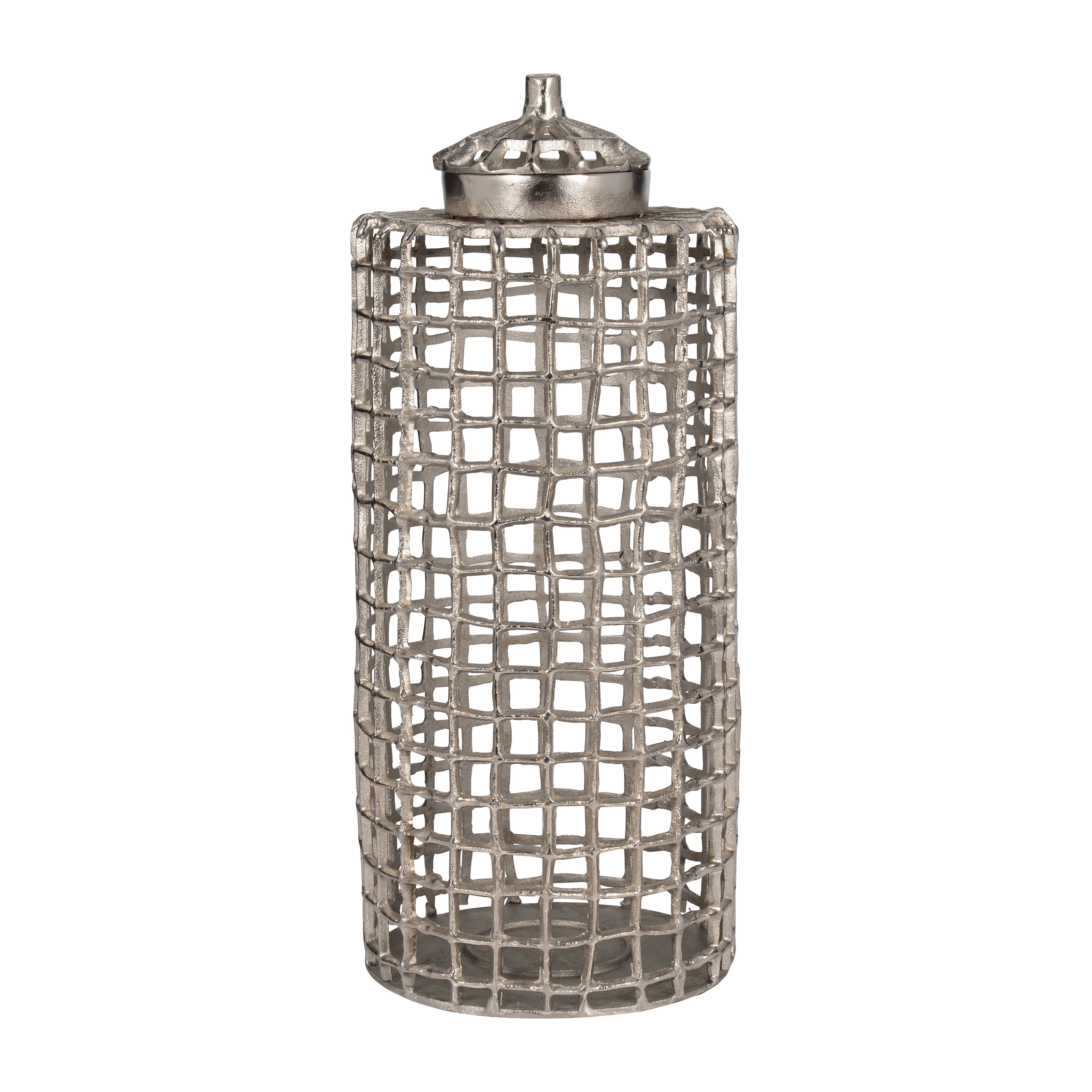 Sagebrook Home Metal Cylinder Lidded Jar