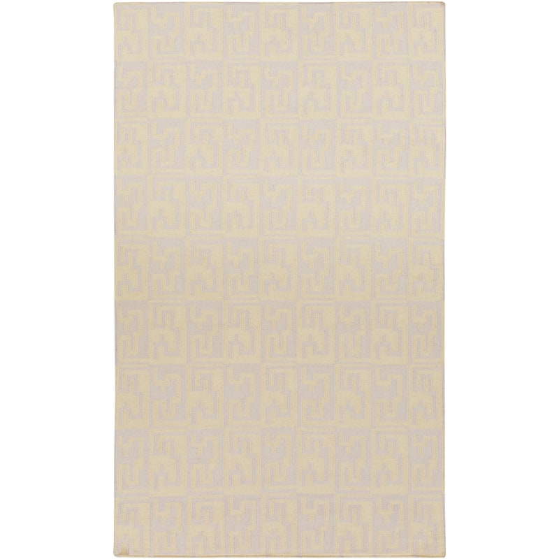 Hand-woven Montrouge Flatweave Wool Area Rug - 5' x 8' - Grey