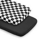 preview thumbnail 1 of 4, Sweet Jojo Designs Black/White Gingham Checkered Plaid Boy, Girl Unisex/Gender Neutral 2 Pack Baby Bassinet Fitted Sheets -Retro